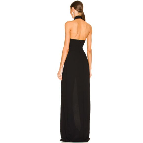 Amanda Uprichard Queen Gown in Black - Women's Large - New without Tags - Picture 2 of 7